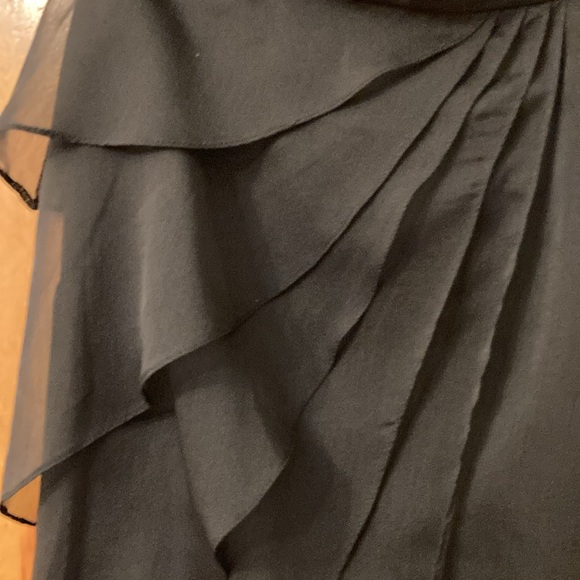 Adrianna Papell Evening Essentials Black Chiffon Skirt - Picture 7 of 11